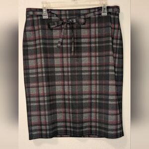 Carole Wren Plaid Women's Skirt in Black and Red